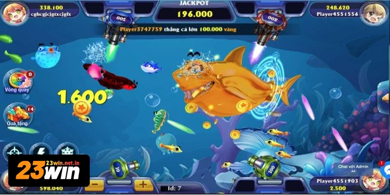 Người chơi sử dụng tính năng hiện đại trong game bắn cá xèng 2